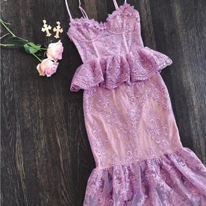 V. Chapman Orchid Dress in Lavender